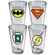 DC Comics Insignia Pint Glass 4-Pack